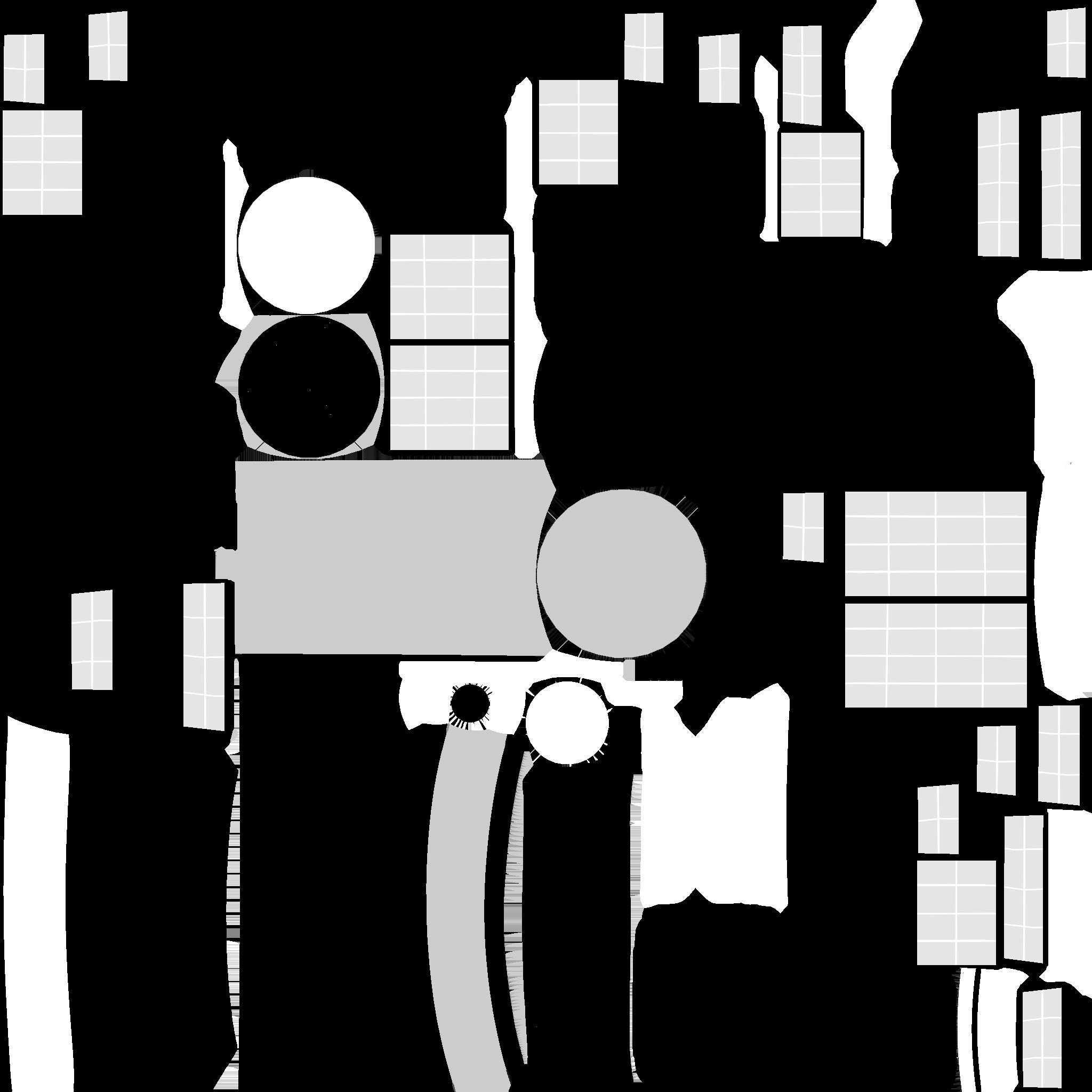 Satellite C01 Black Green - SciFi Space Design Low-poly 3D model_22