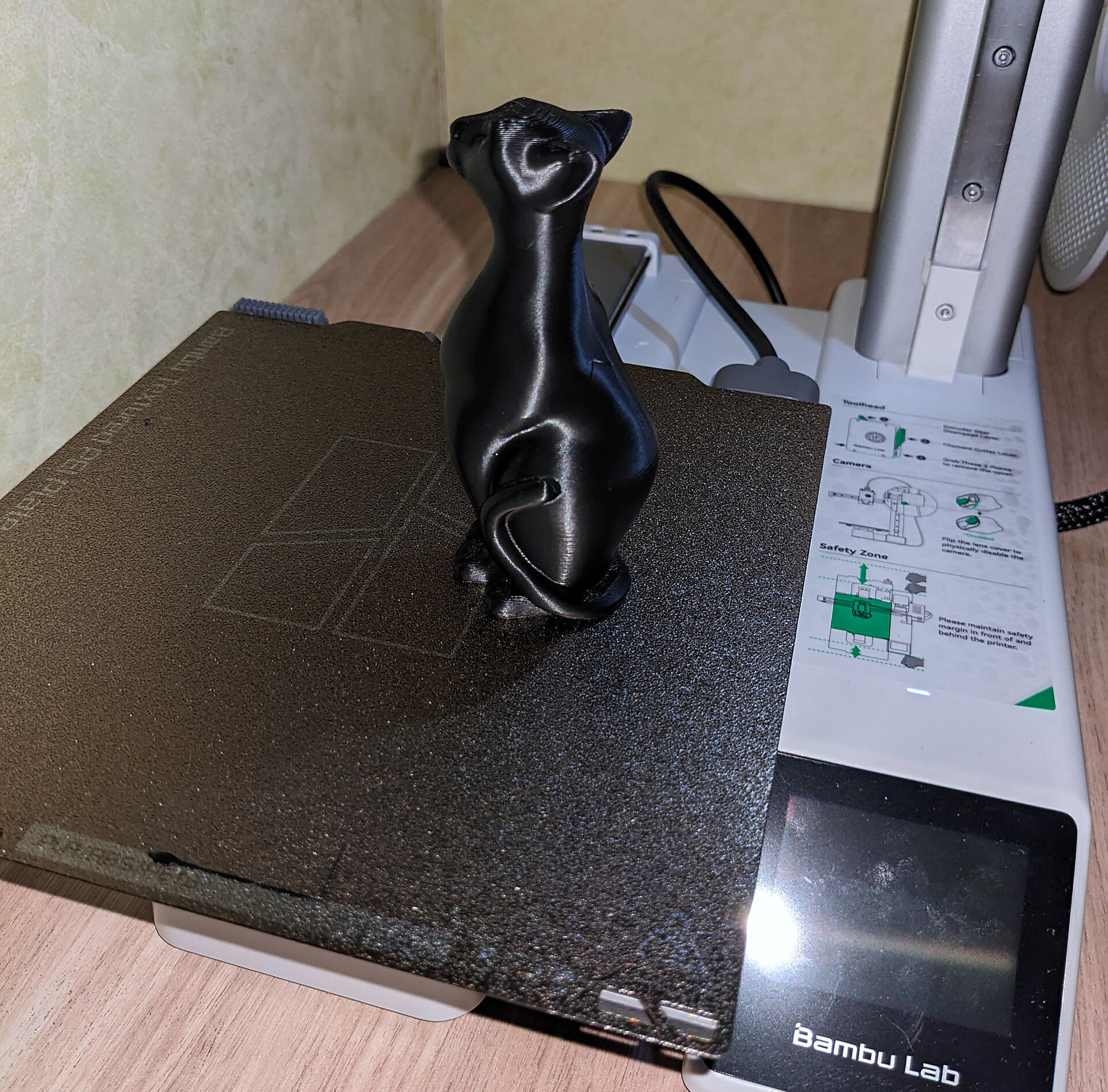 Sitting Cat Figurine 3D print model_14