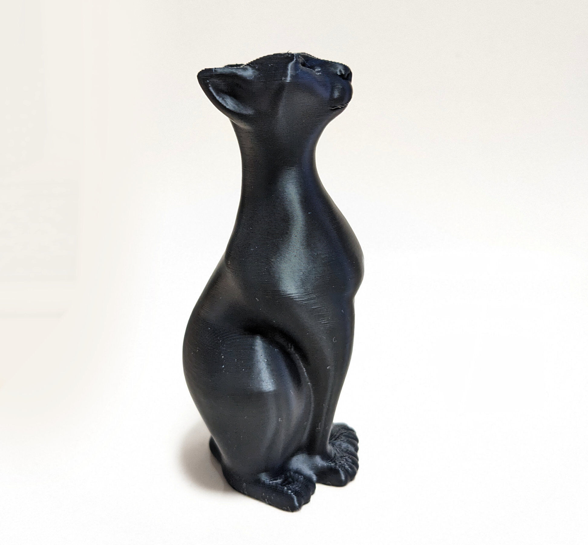 Sitting Cat Figurine 3D print model_16