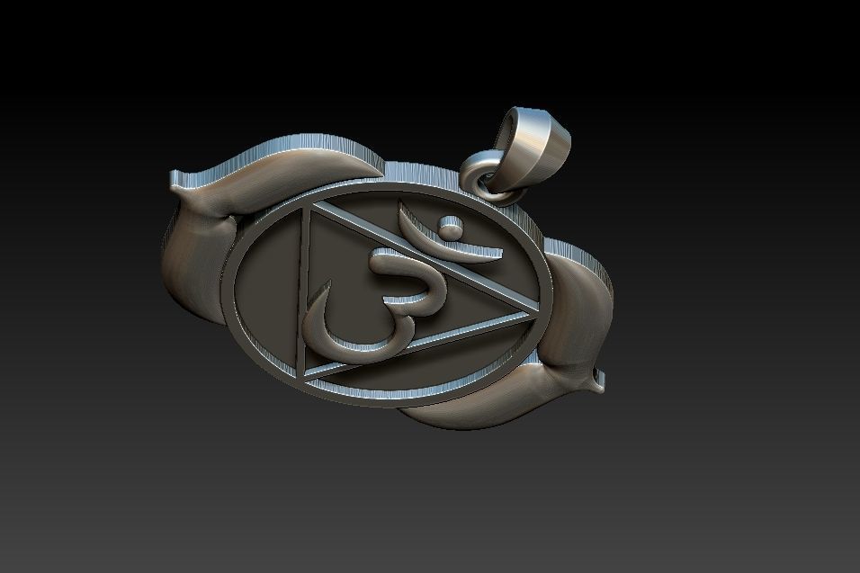 Ajna Chakra Pendant 3D print model_18