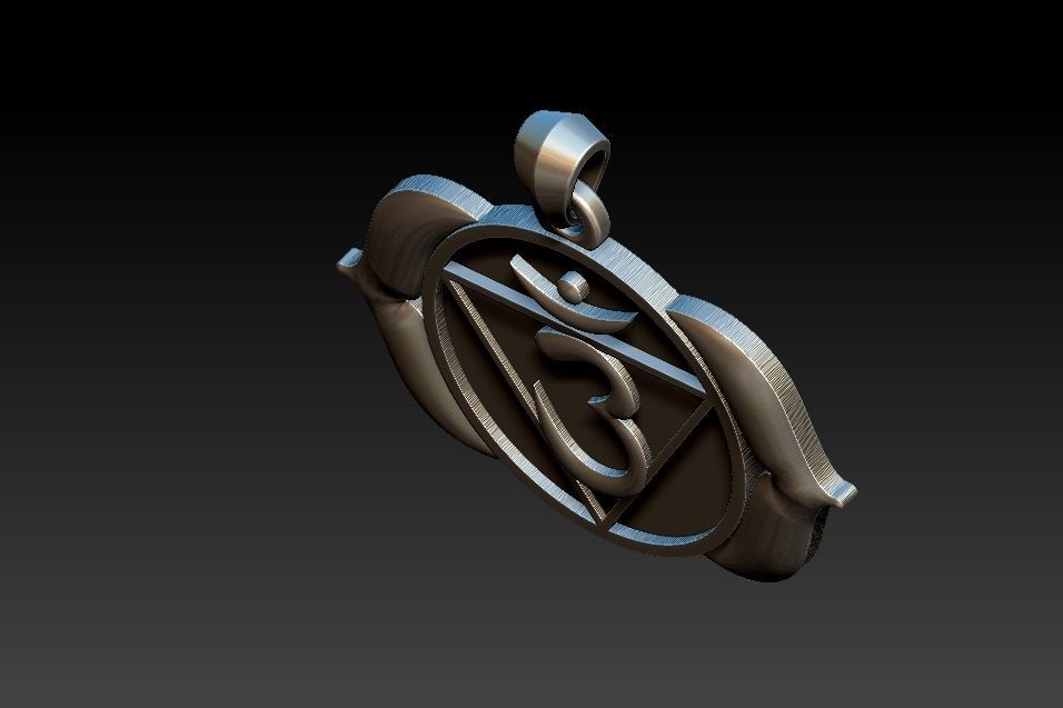 Ajna Chakra Pendant 3D print model_19