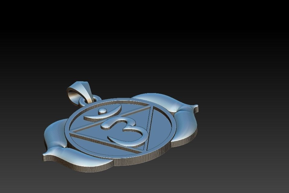 Ajna Chakra Pendant 3D print model_15