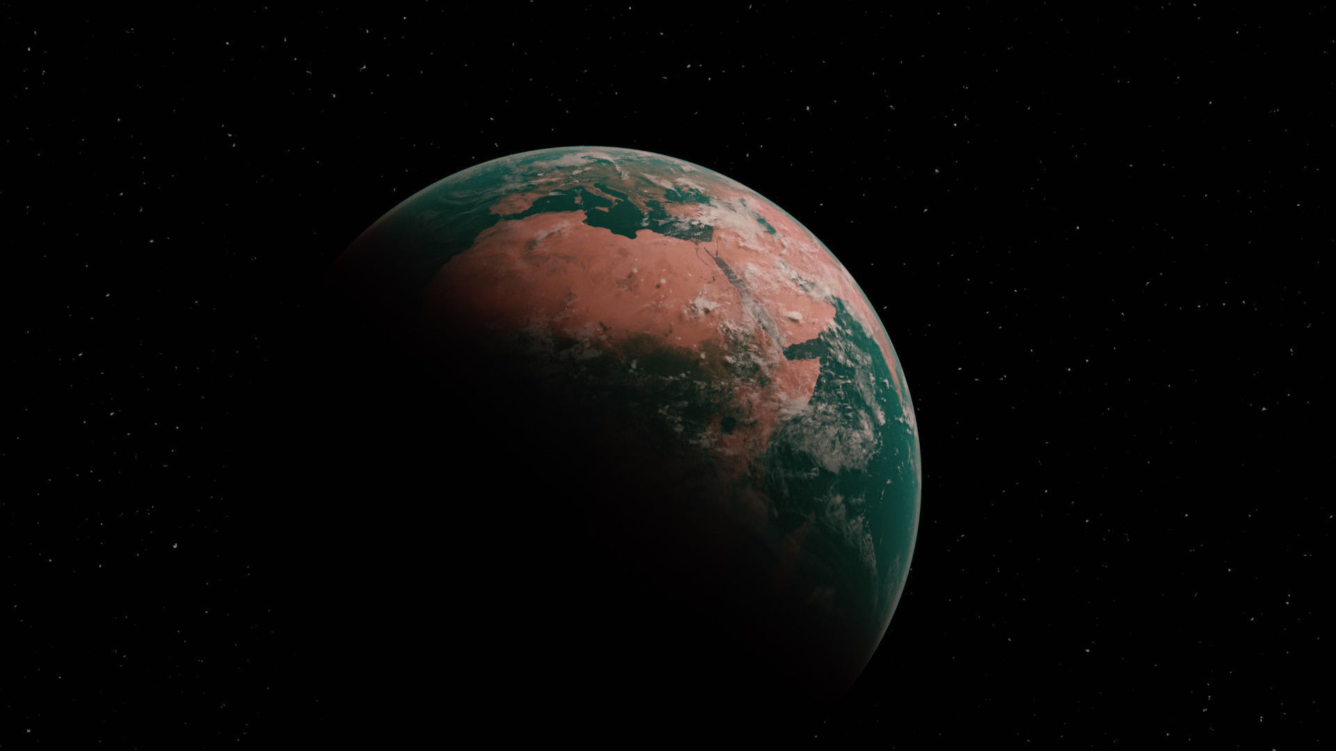 Collection of 3d planet models by Nikdox Low-poly 3D model_2
