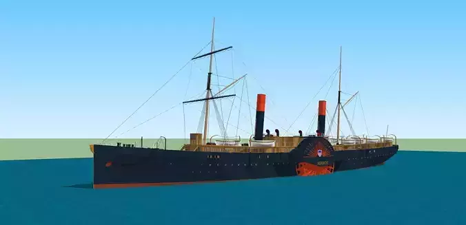 PS Adriatic Low-poly 3D model