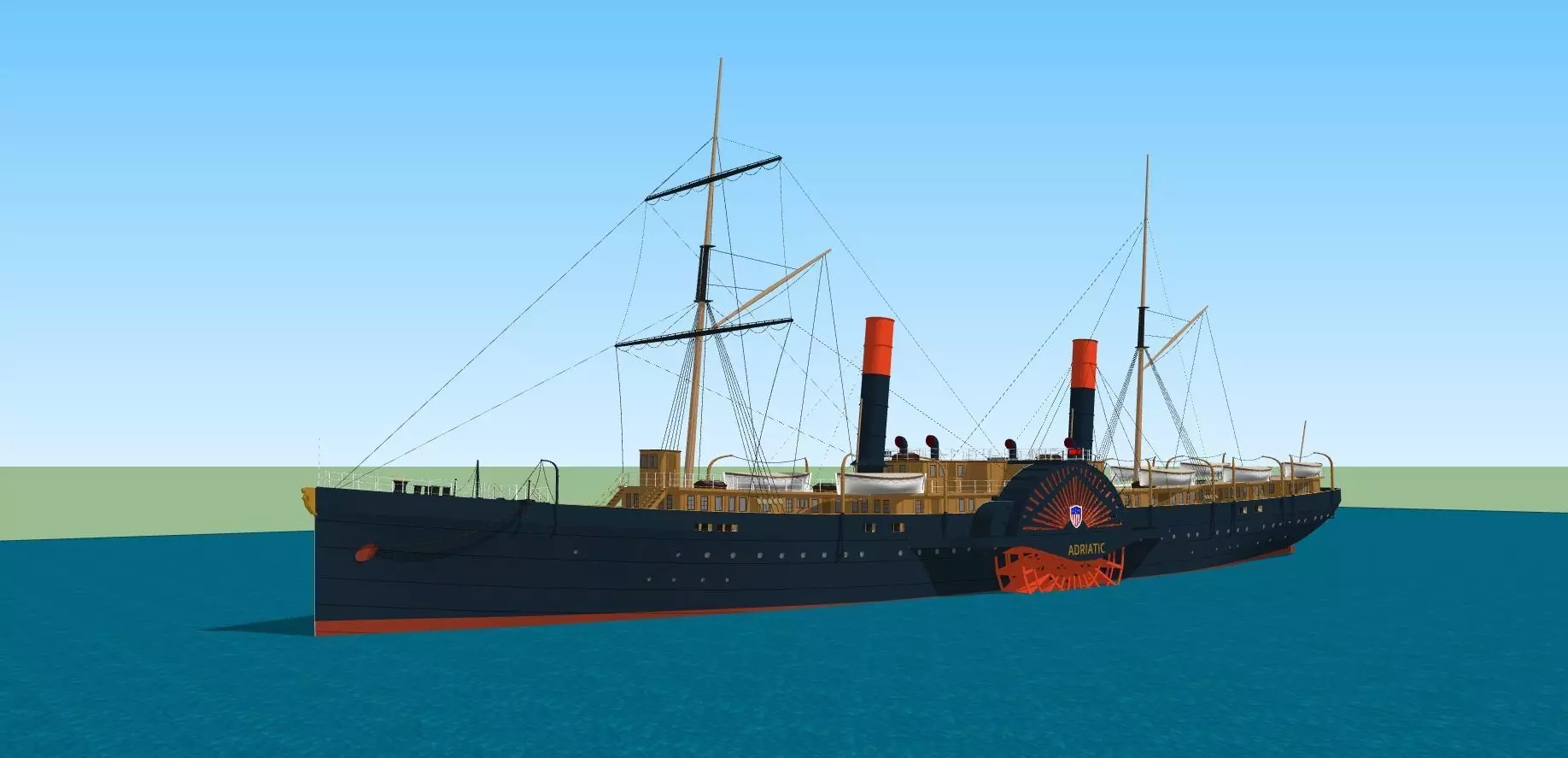 PS Adriatic Low-poly 3D model_0