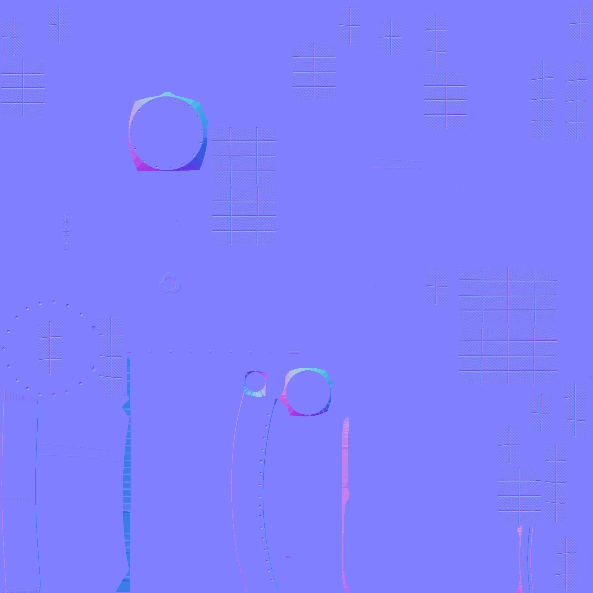 Satellite C02 Gold - SciFi Space Design Low-poly 3D model_23