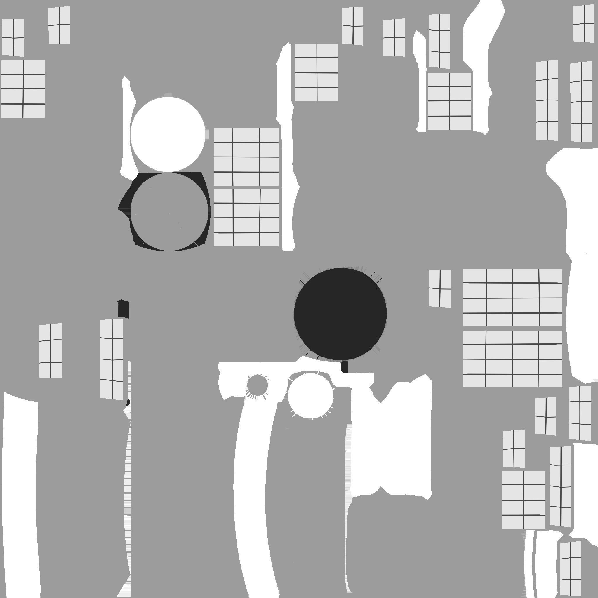 Satellite C02 Gold - SciFi Space Design Low-poly 3D model_22