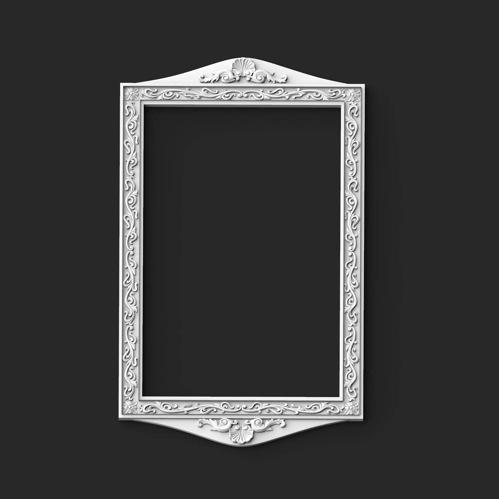 Frame 4 ornate 3D print model_0