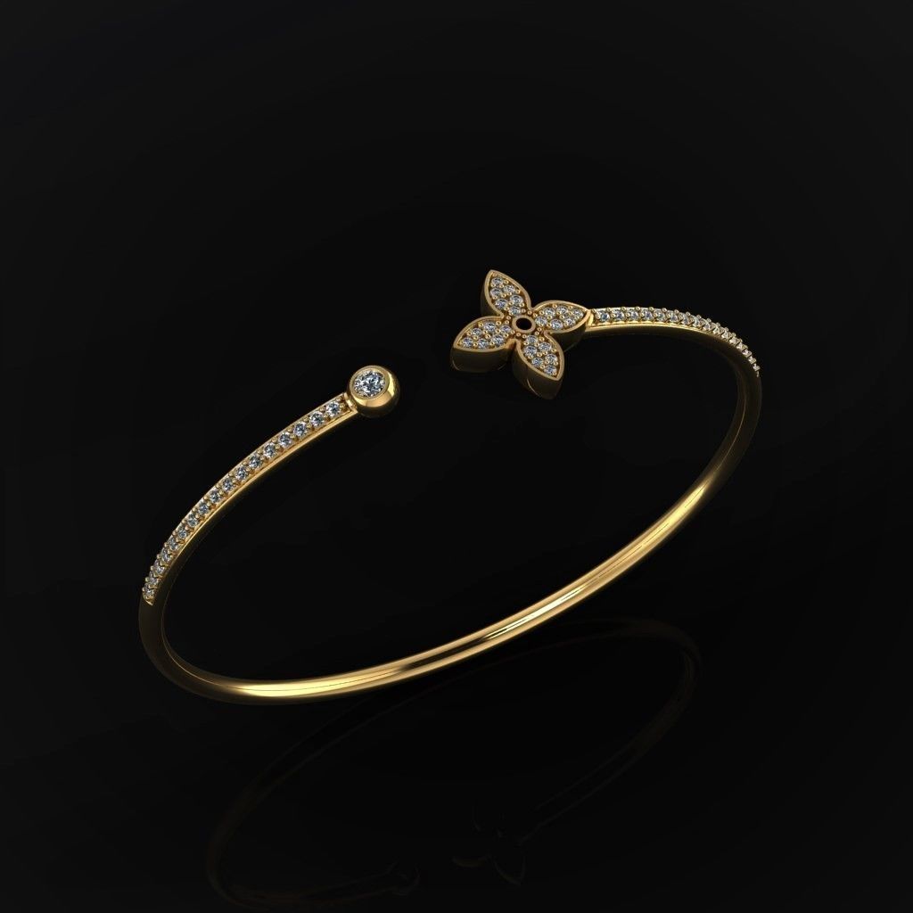 Louis Vuitton Bracelet 3D print model_1