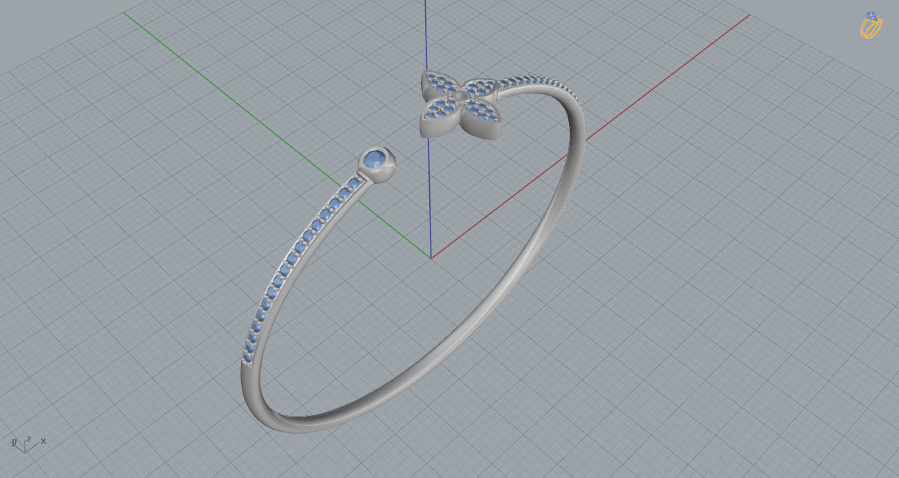 Louis Vuitton Bracelet 3D print model_9