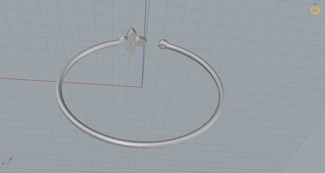 Louis Vuitton Bracelet 3D print model_13