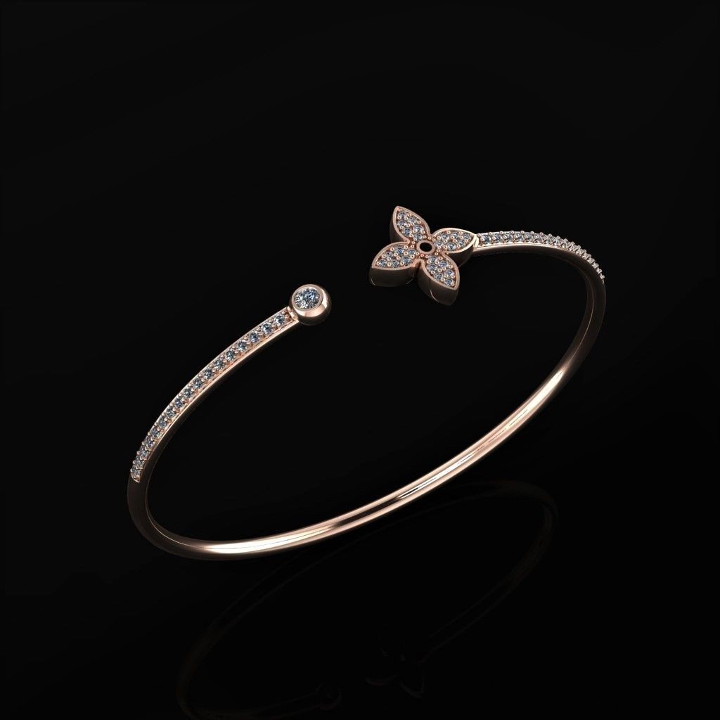 Louis Vuitton Bracelet 3D print model_3