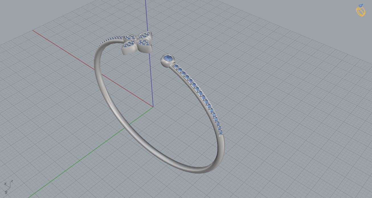 Louis Vuitton Bracelet 3D print model_12