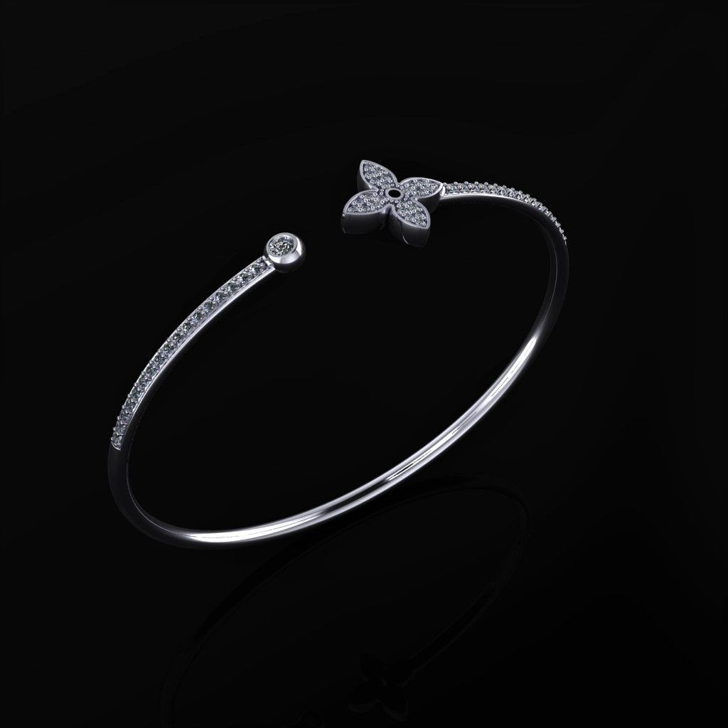 Louis Vuitton Bracelet 3D print model_2