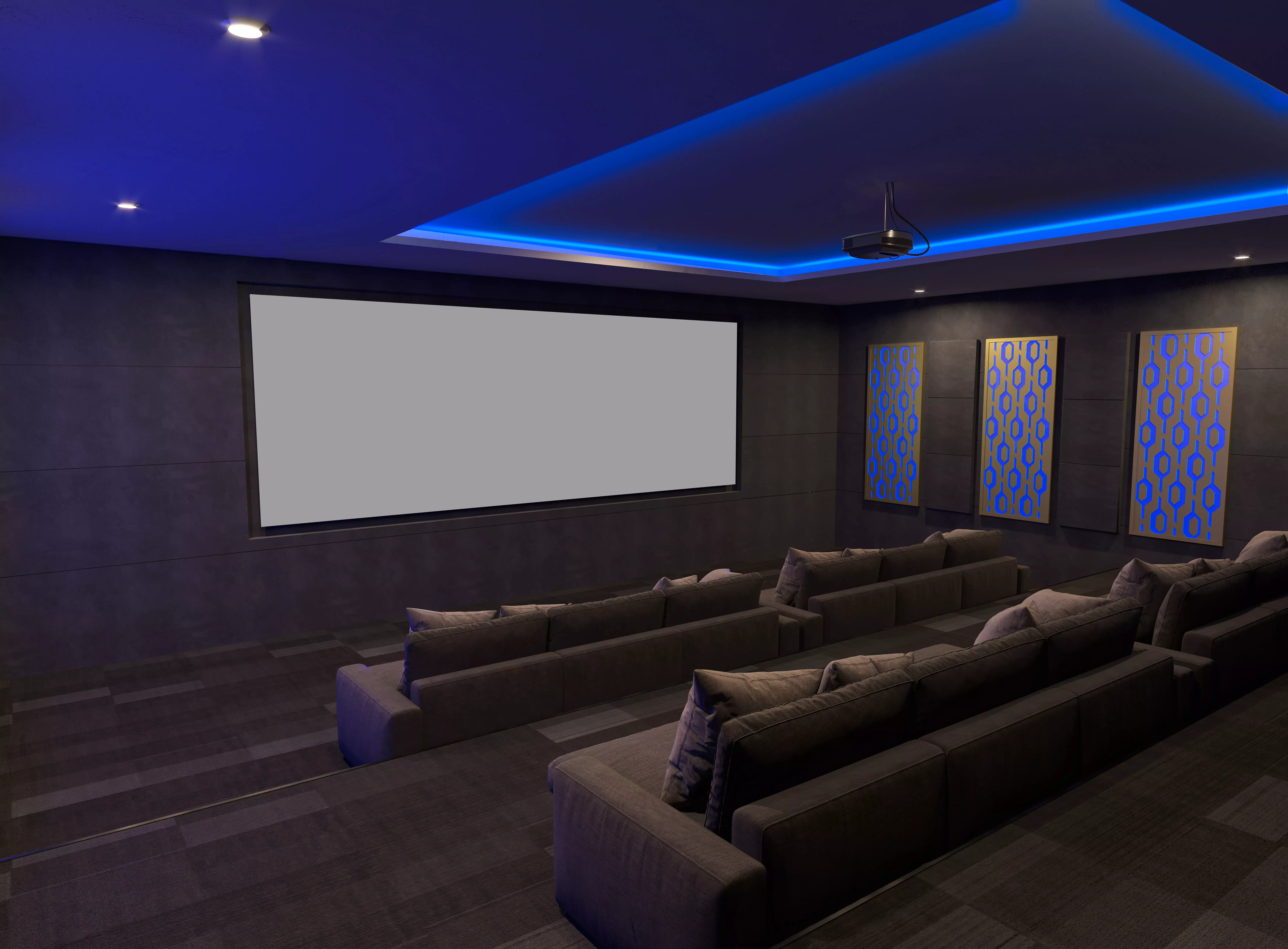 Realistic Home Cinema 3D Model 3D model_0