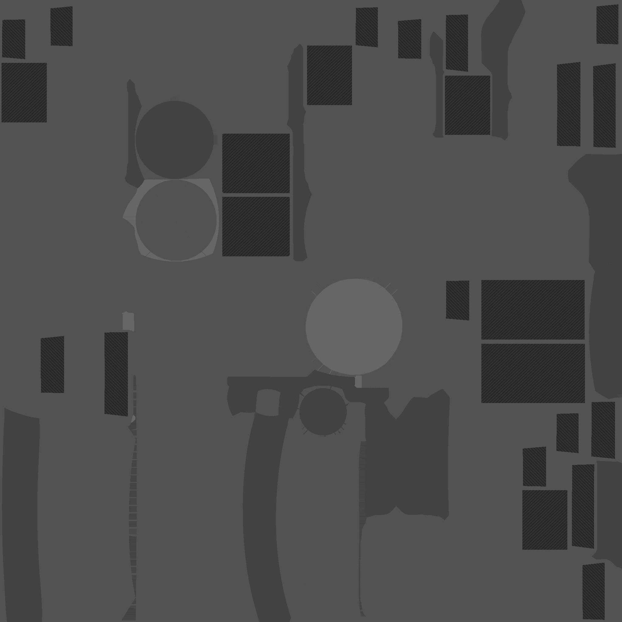 Satellite C03 White Blue - SciFi Space Design Low-poly 3D model_24