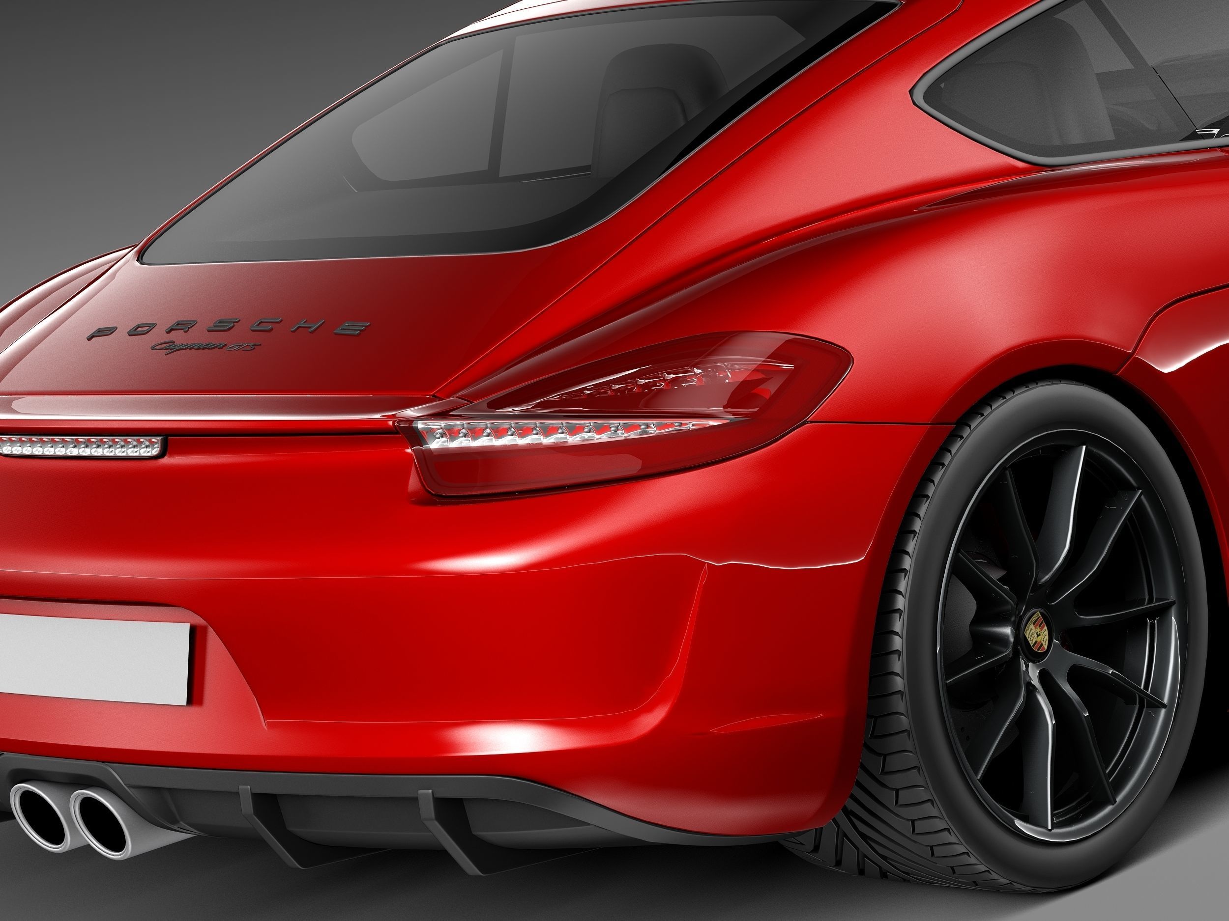 Porsche Cayman GTS 2014 3D model_3