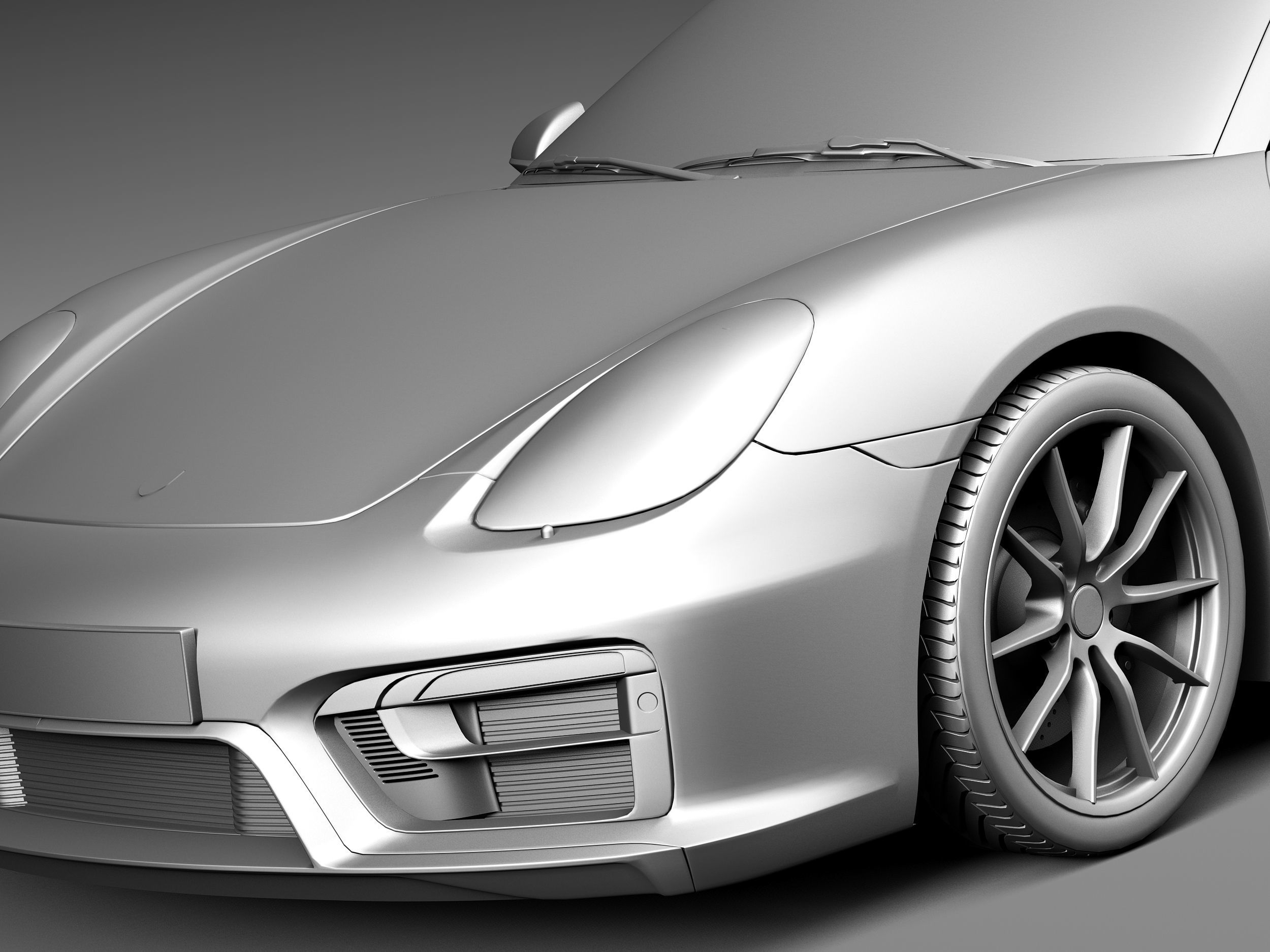 Porsche Cayman GTS 2014 3D model_10