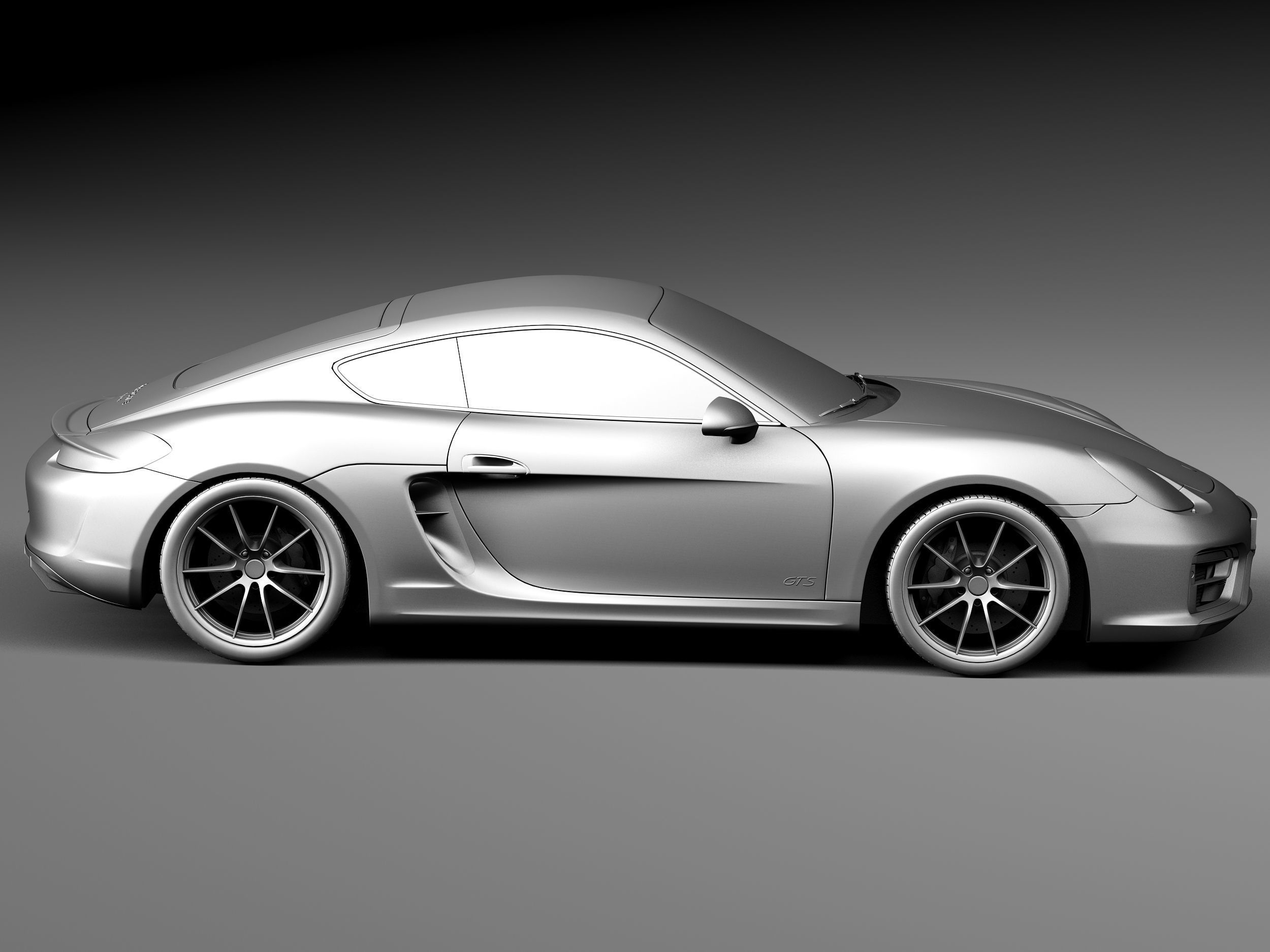 Porsche Cayman GTS 2014 3D model_14