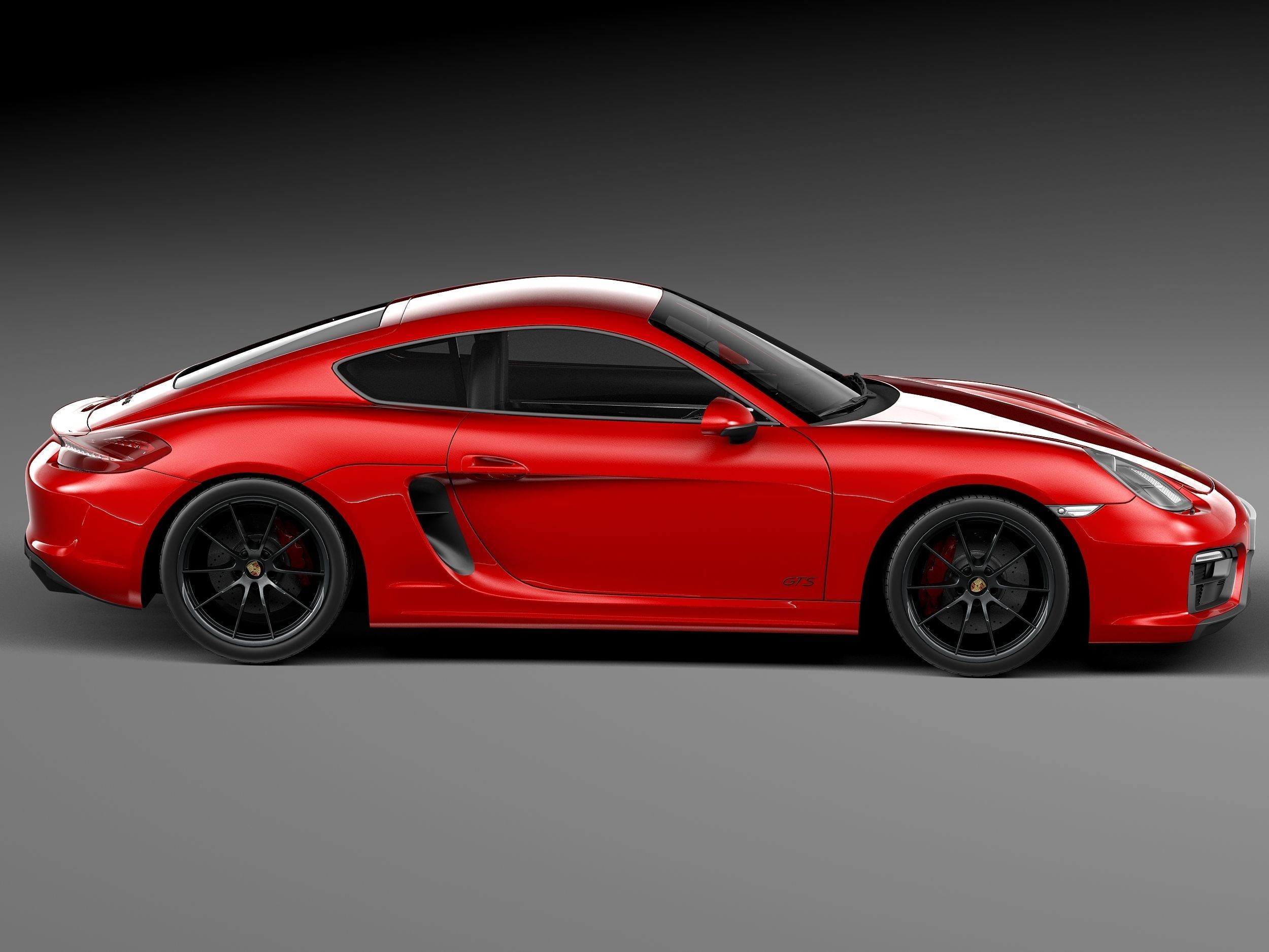 Porsche Cayman GTS 2014 3D model_6