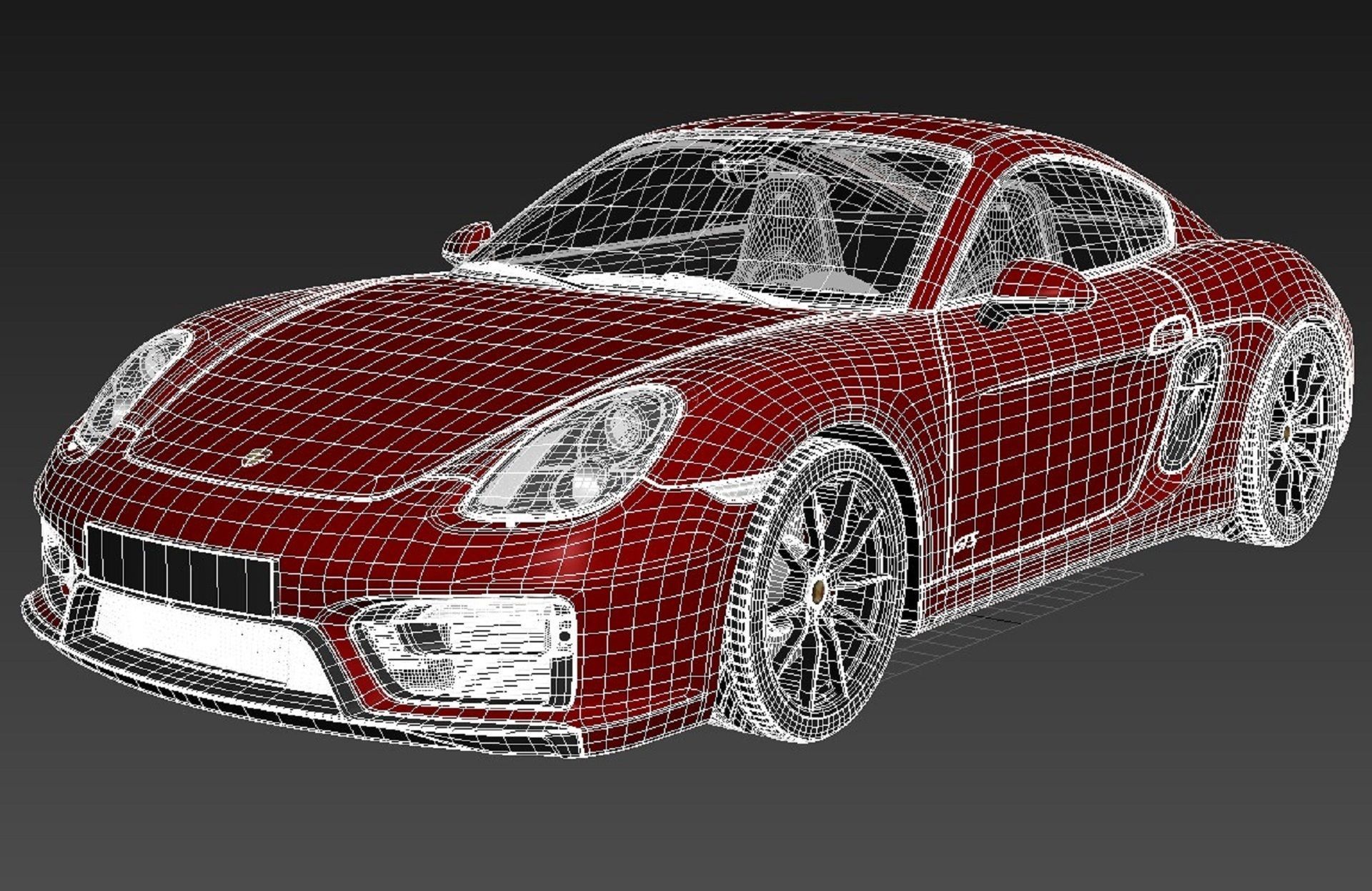 Porsche Cayman GTS 2014 3D model_16