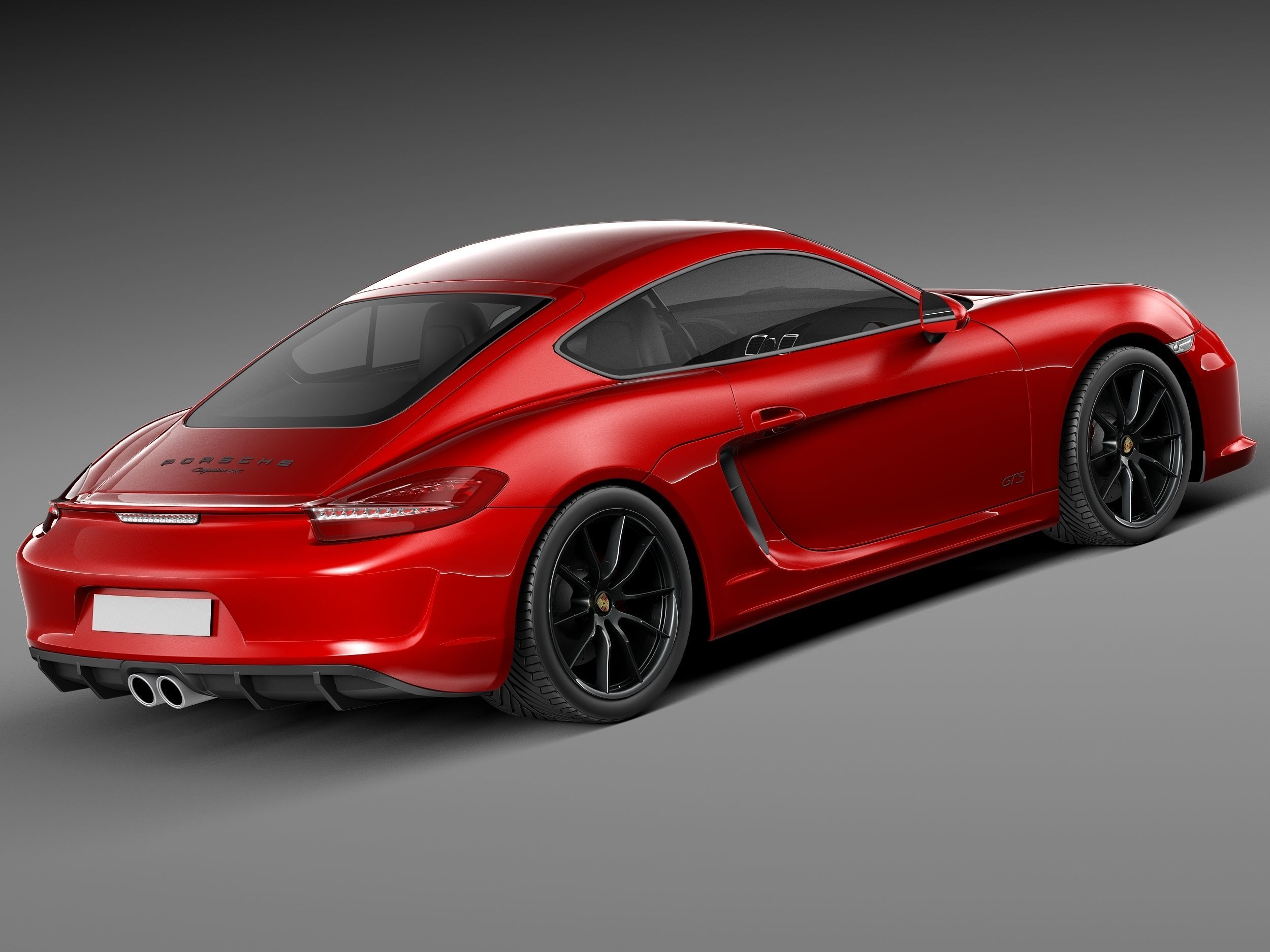 Porsche Cayman GTS 2014 3D model_4