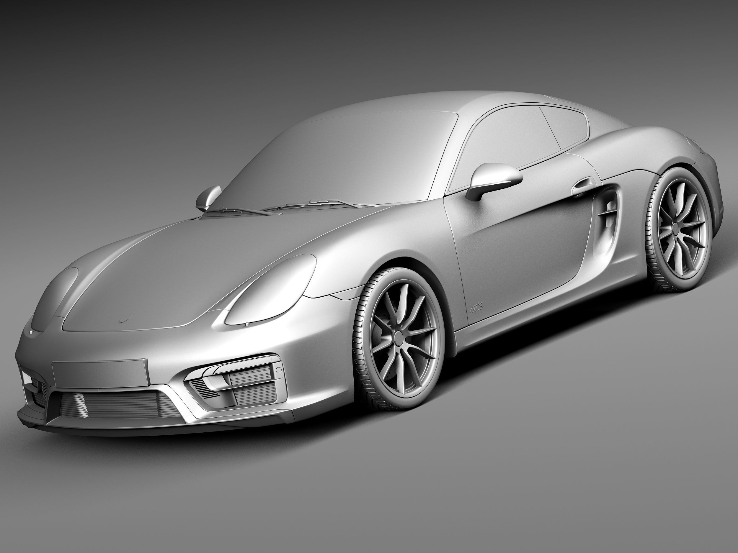 Porsche Cayman GTS 2014 3D model_8