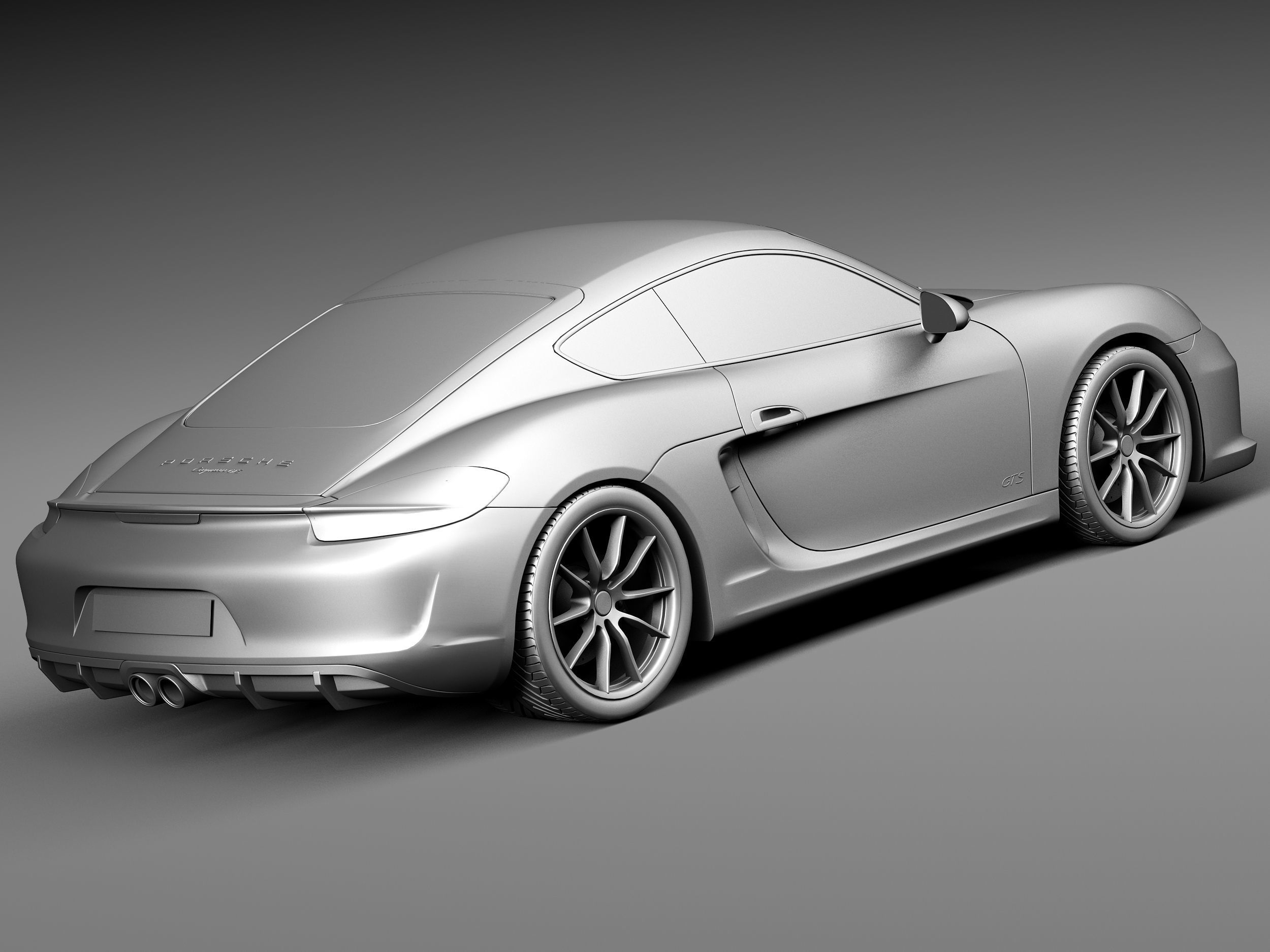 Porsche Cayman GTS 2014 3D model_12