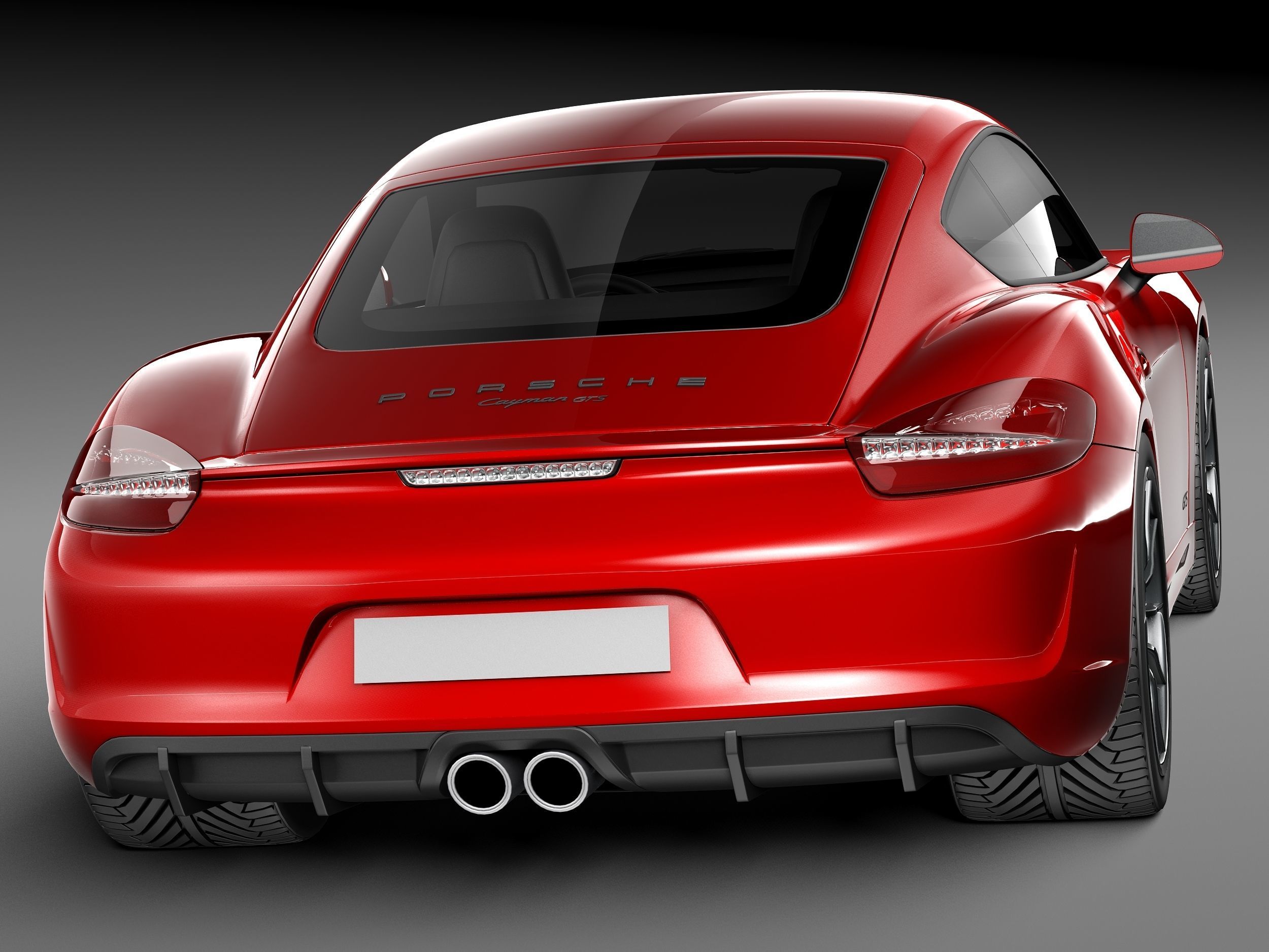Porsche Cayman GTS 2014 3D model_5