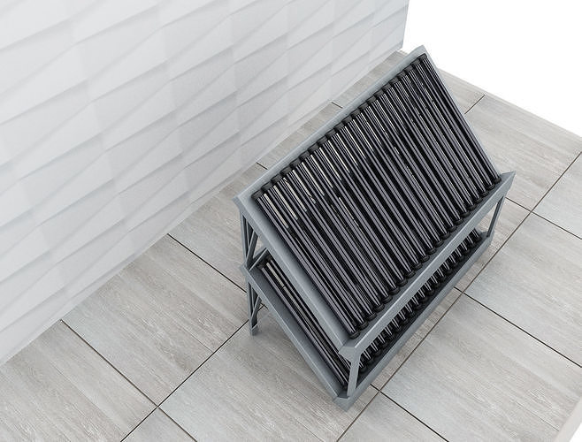 F39a Solar Panels 3D model