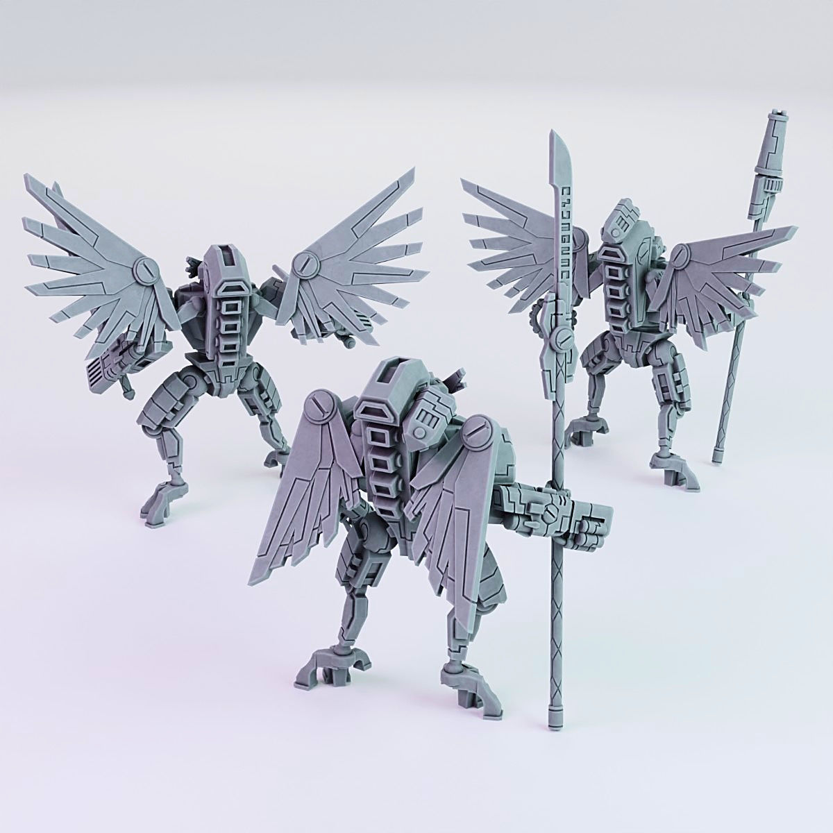 XE7 Angel Battlesuit Greater Good 3D print model_1