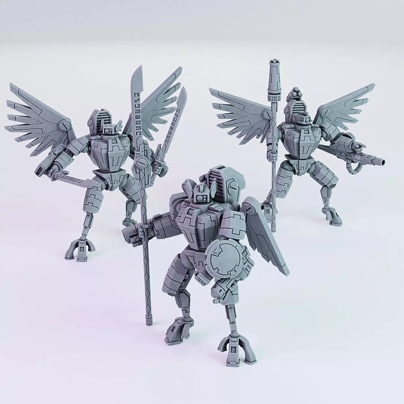 XE7 Angel Battlesuit Greater Good 3D print model_0