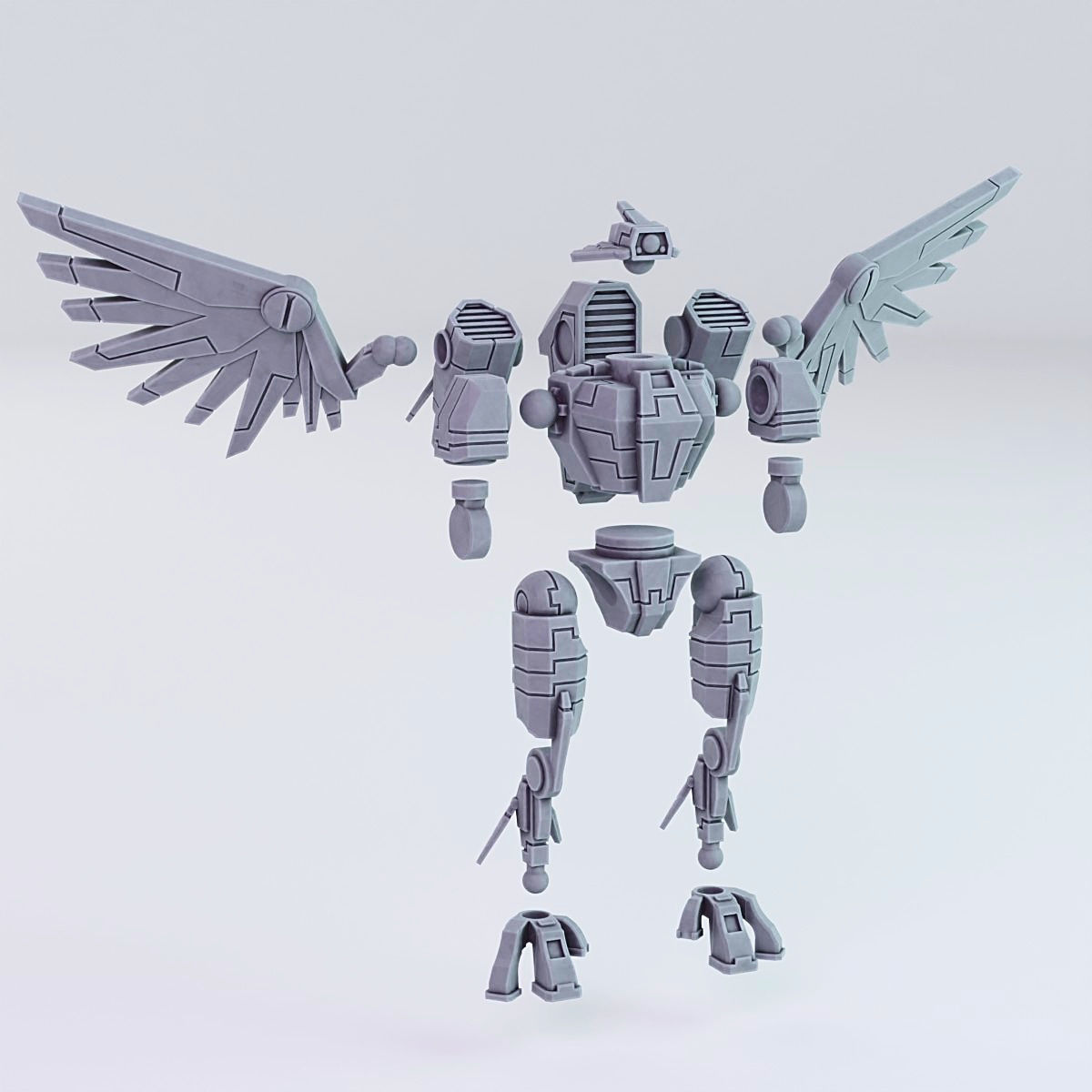 XE9 Demolisher Battlesuit  Greater Good 3D print model_2