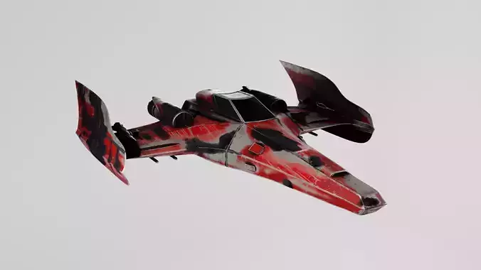 Battle Damaged Starfighter