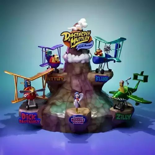 Epic Diorama 4-Their Flying Machines 3D print model