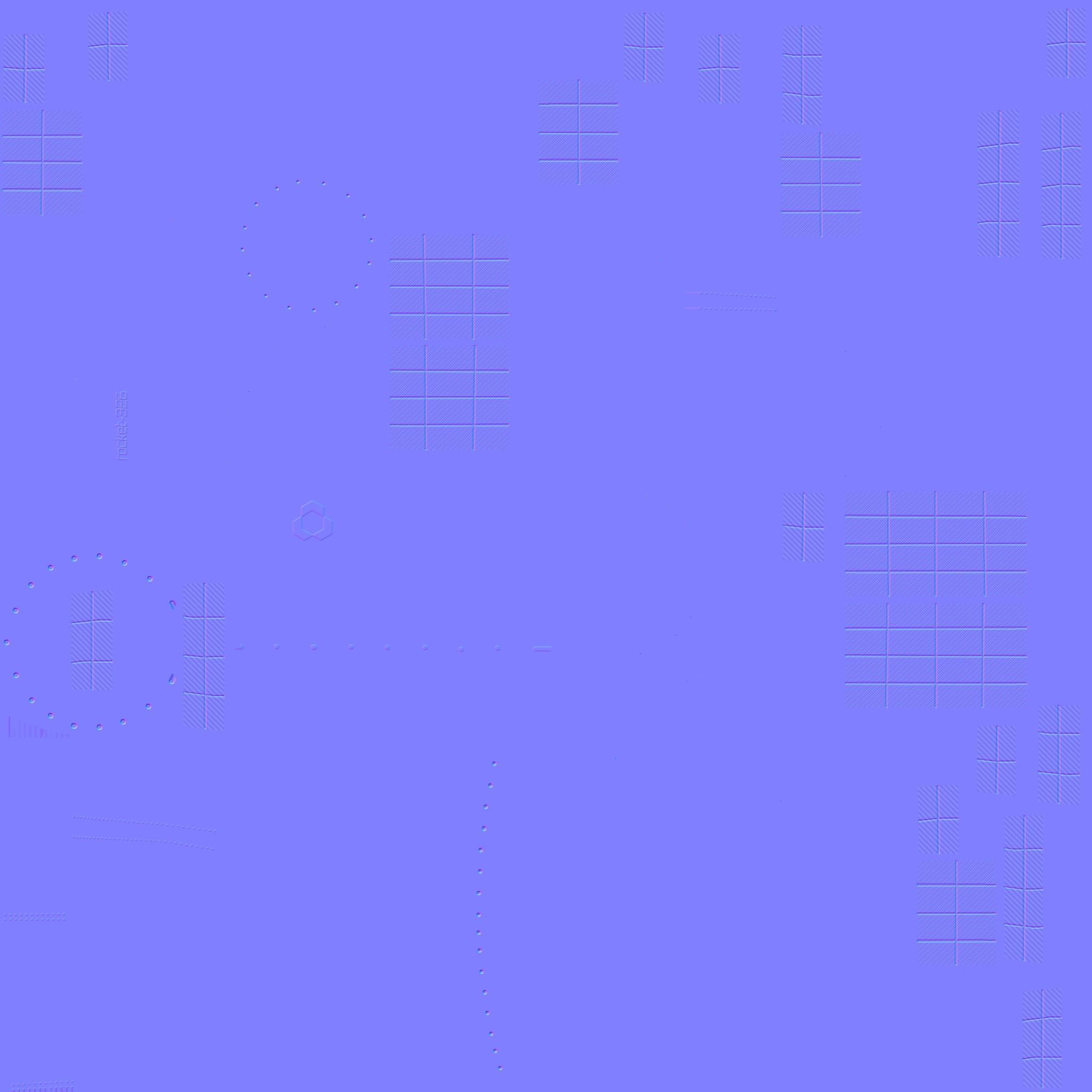 Satellite C07 Dirt Blue - SciFi Space Design Low-poly 3D model_23