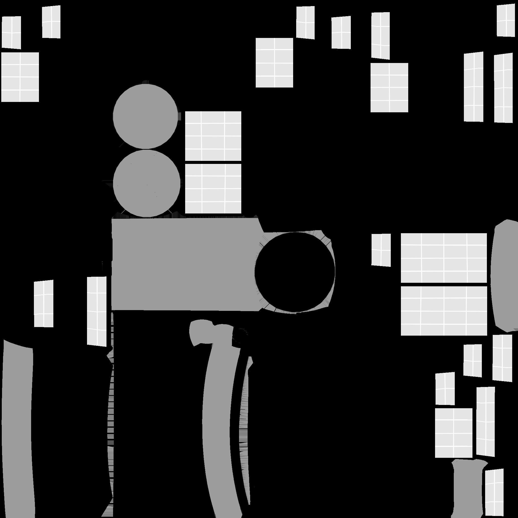 Satellite C07 Dirt Blue - SciFi Space Design Low-poly 3D model_22