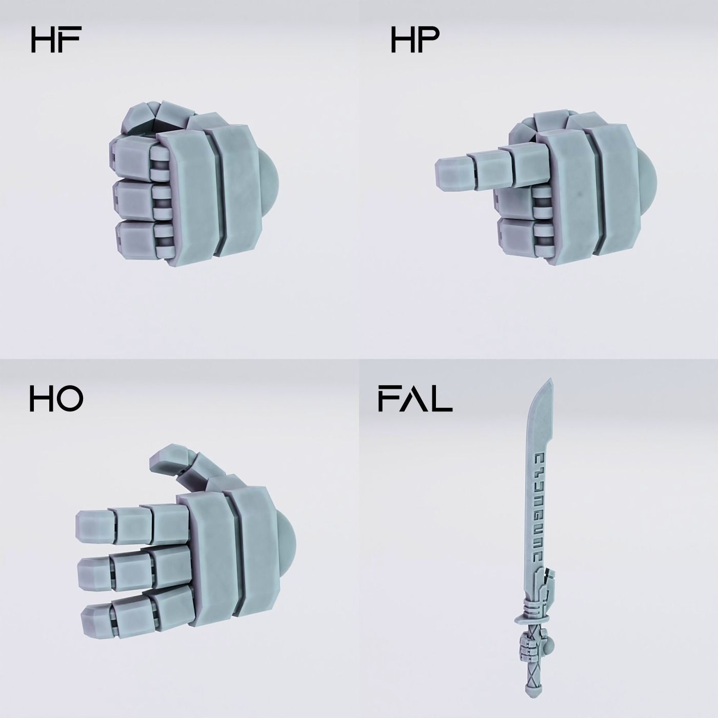 Melee and Staff Weapons  Greater Good  3D print model_3