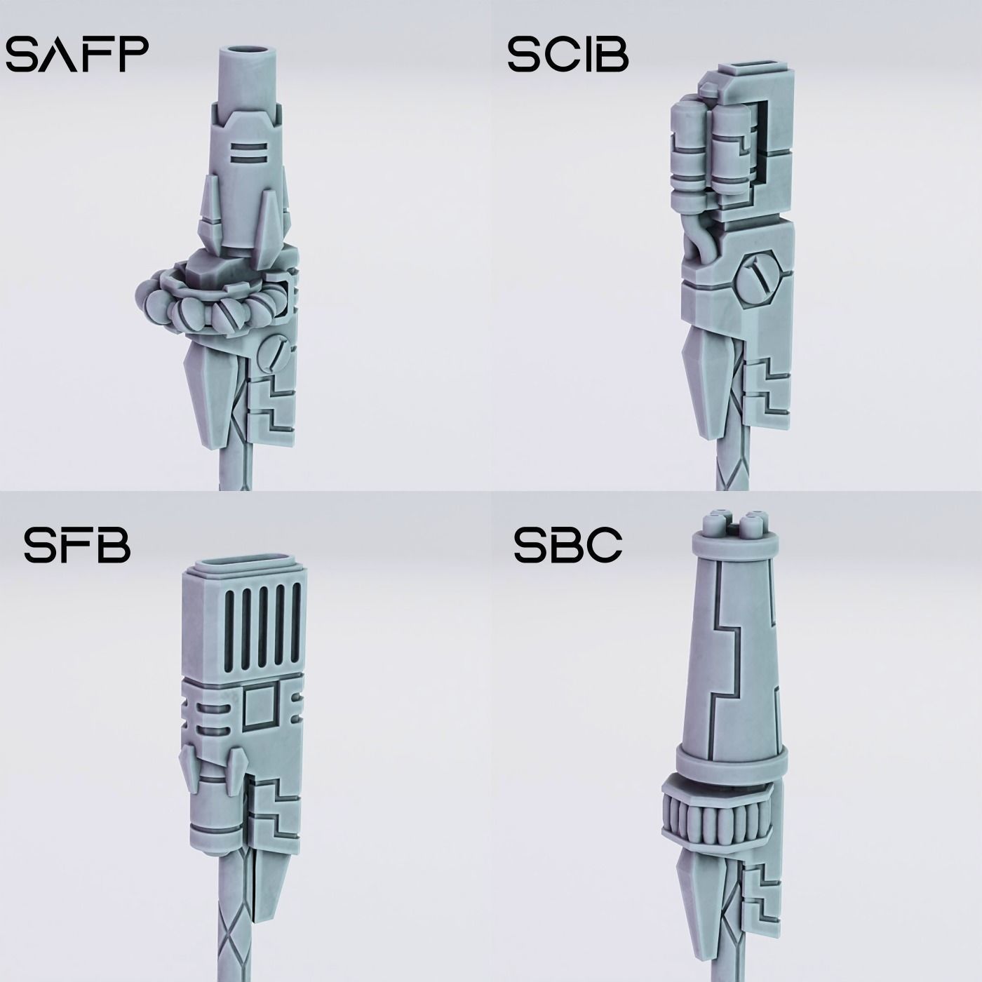 Melee and Staff Weapons  Greater Good  3D print model_1
