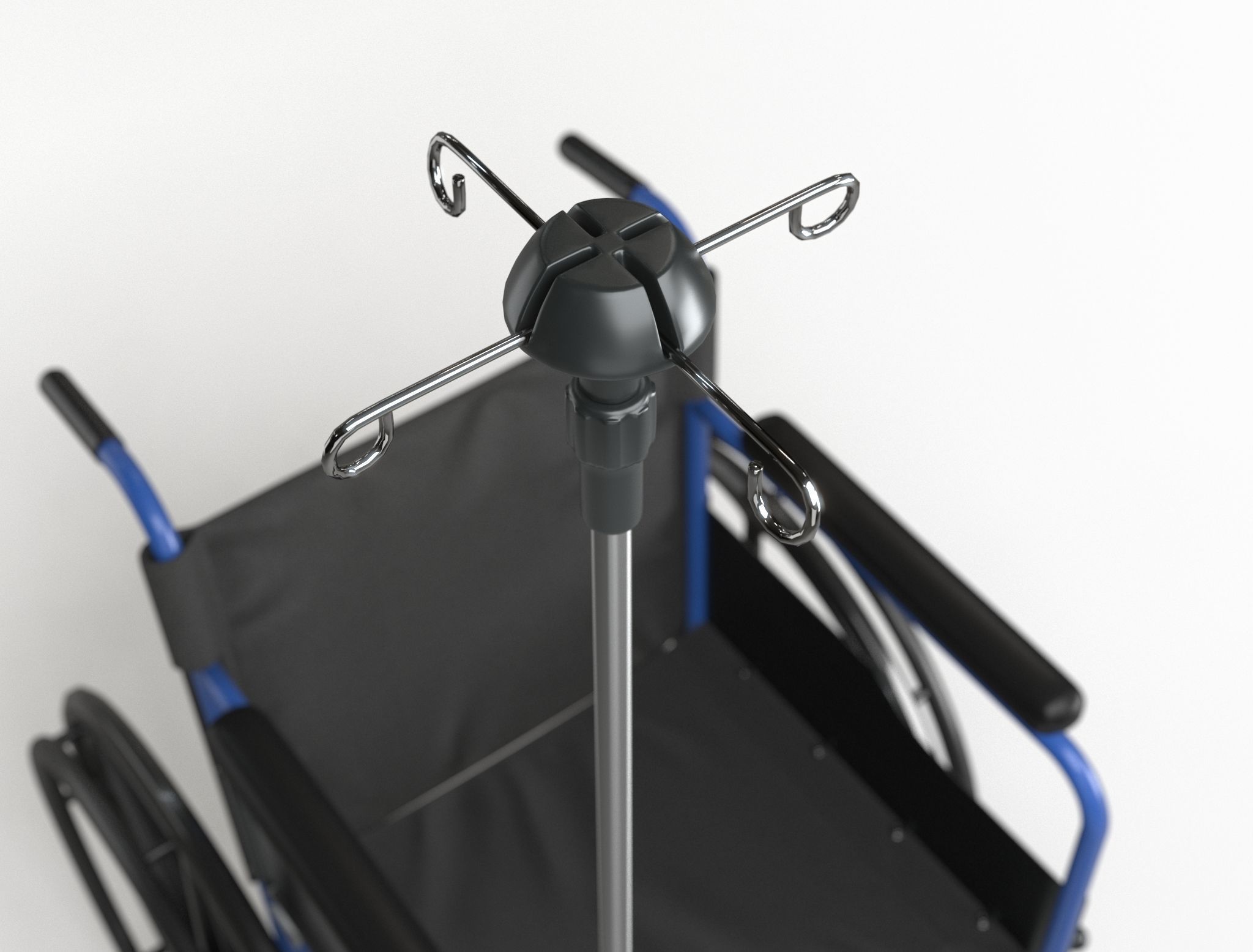 Wheel Chair  Low-poly 3D model_15