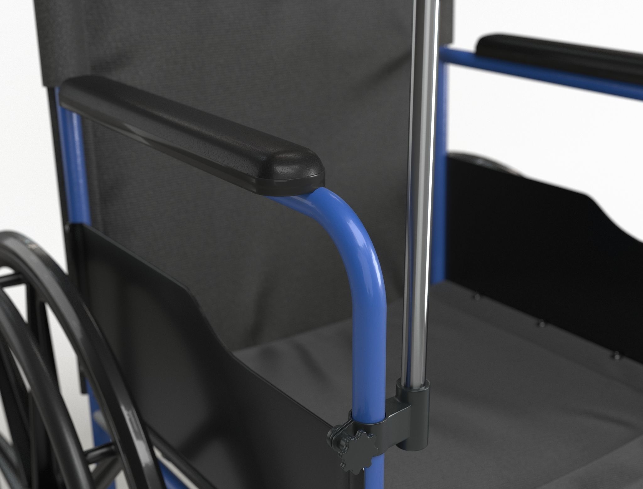 Wheel Chair  Low-poly 3D model_17