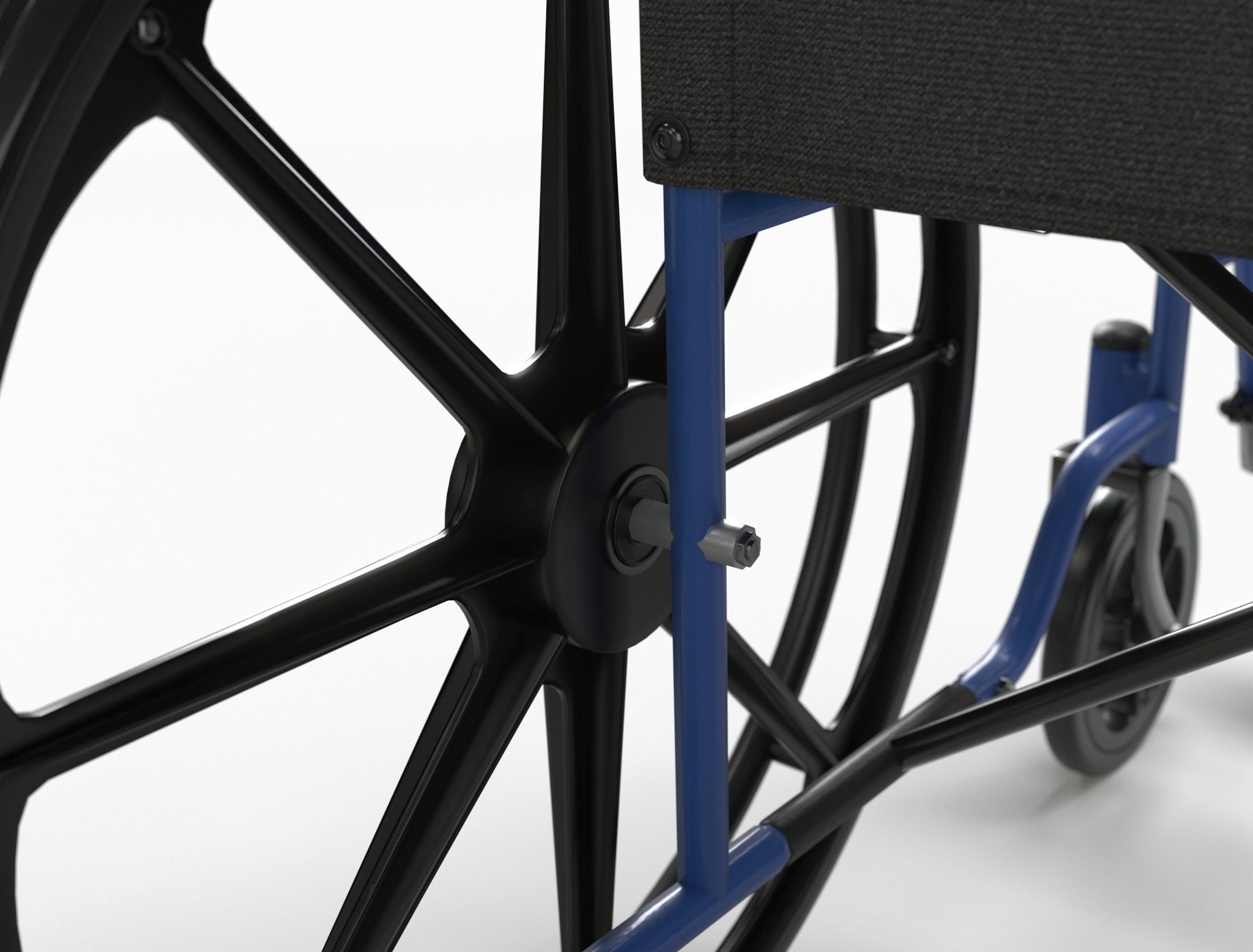 Wheel Chair  Low-poly 3D model_24