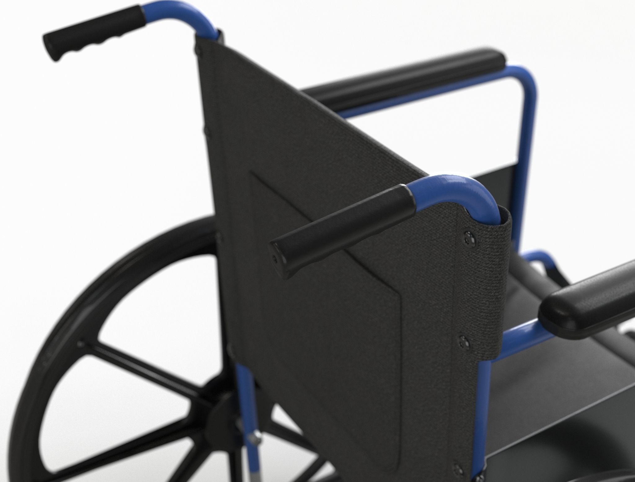 Wheel Chair  Low-poly 3D model_16