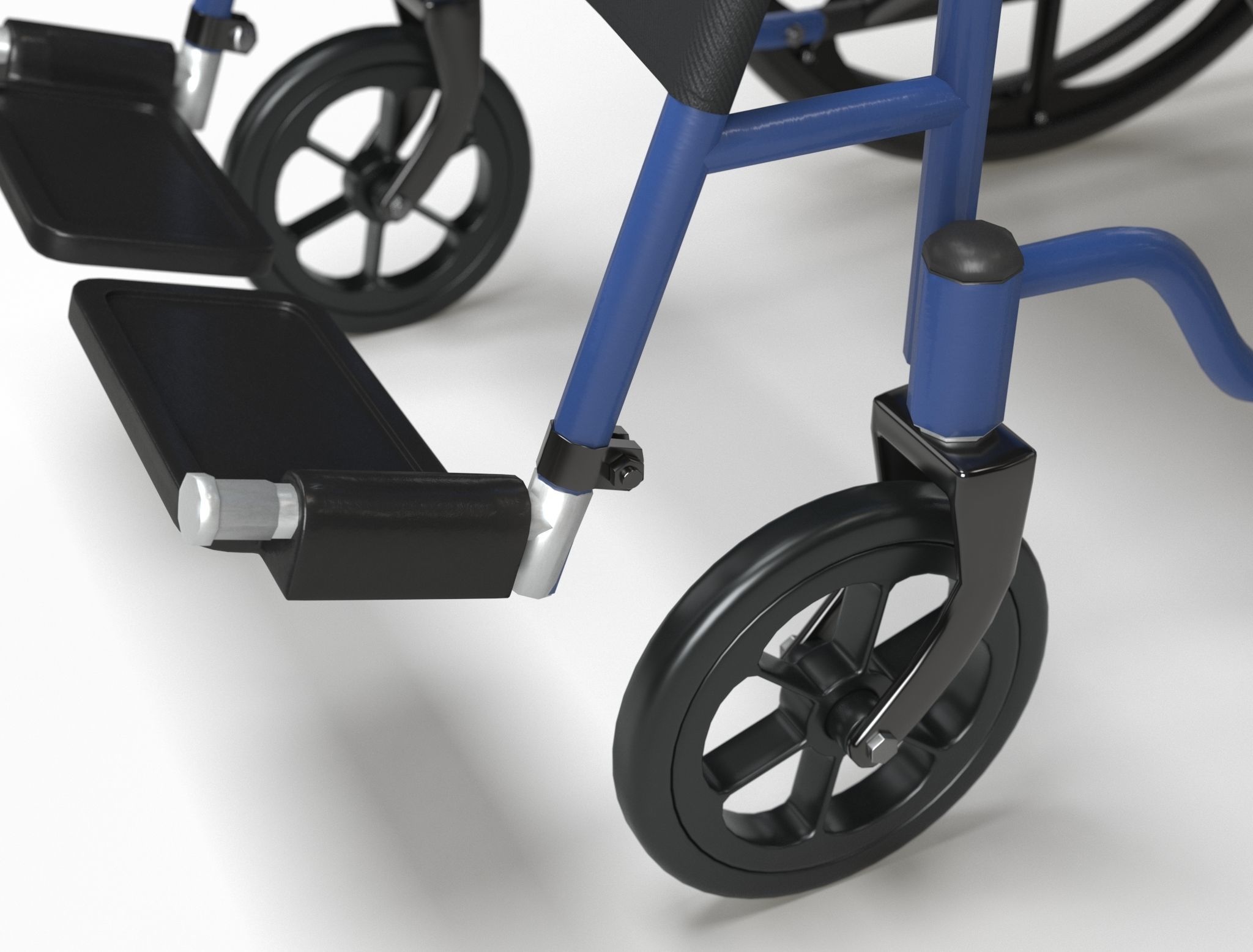 Wheel Chair  Low-poly 3D model_25