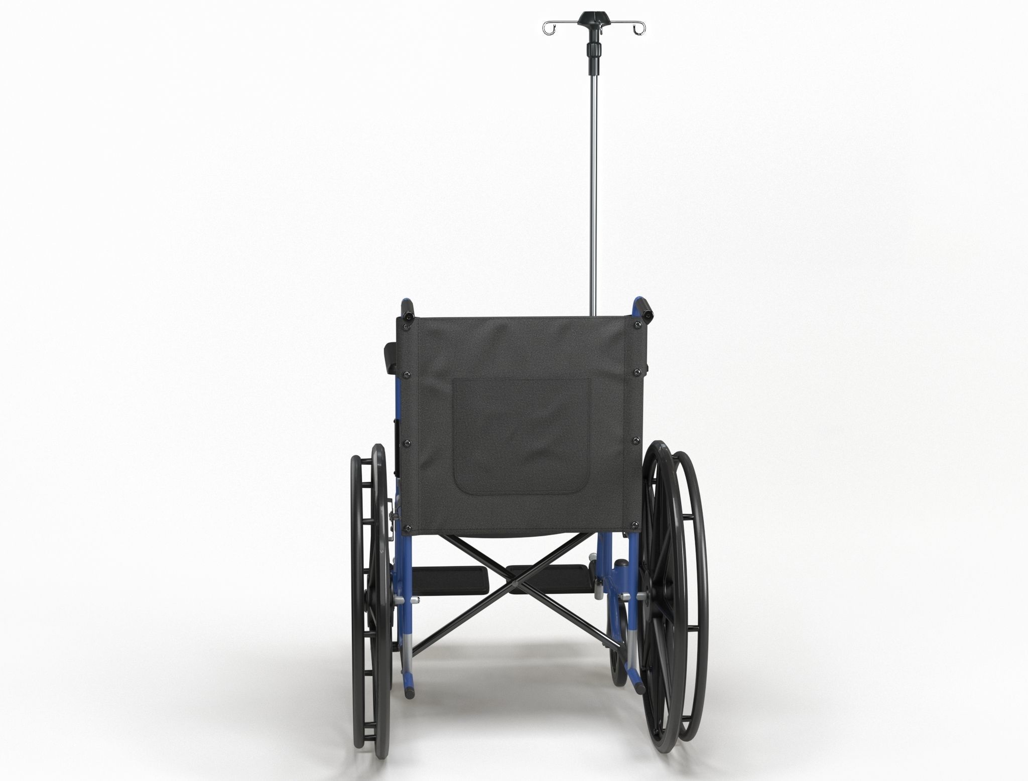 Wheel Chair  Low-poly 3D model_9