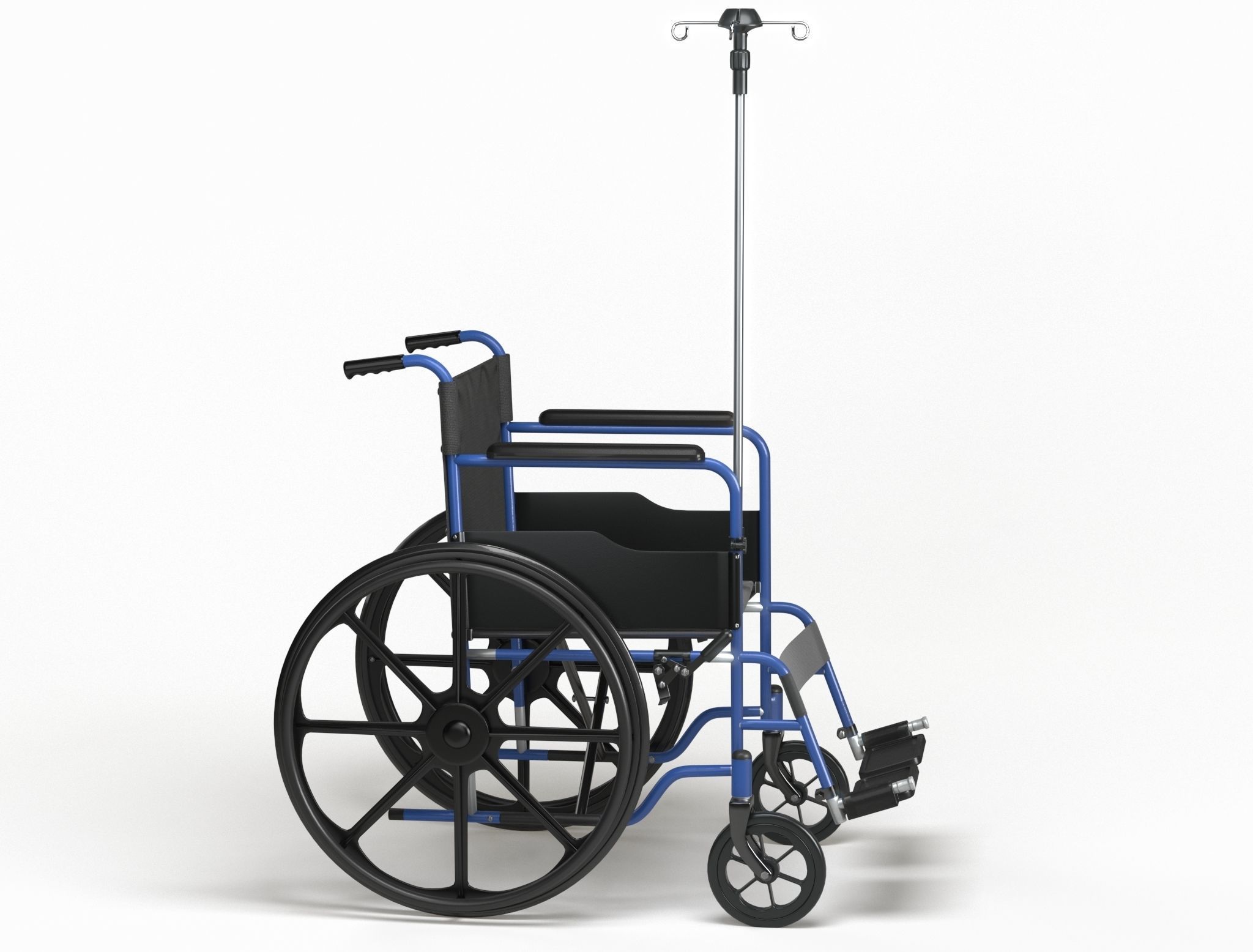 Wheel Chair  Low-poly 3D model_5