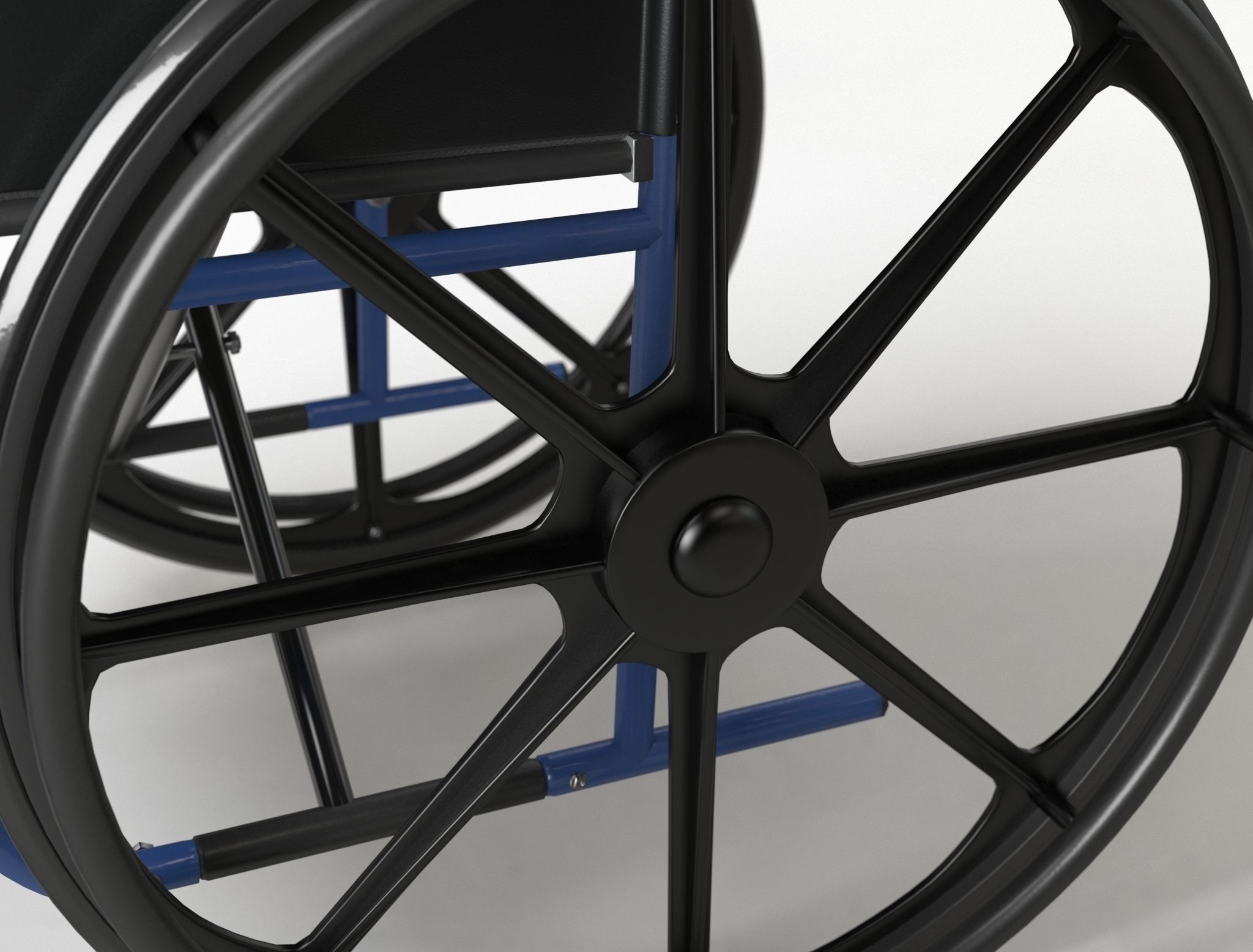 Wheel Chair  Low-poly 3D model_23