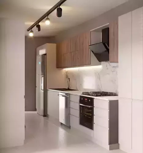 Kitchen Scene 02 3D Model