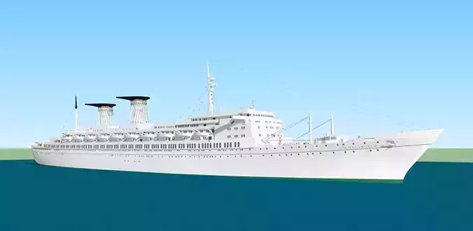 SS Michelangelo Low-poly 3D model