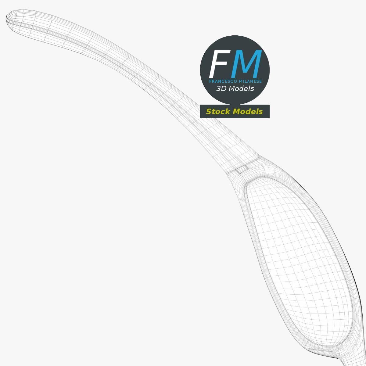 Sunglasses wrap around 3D model_8